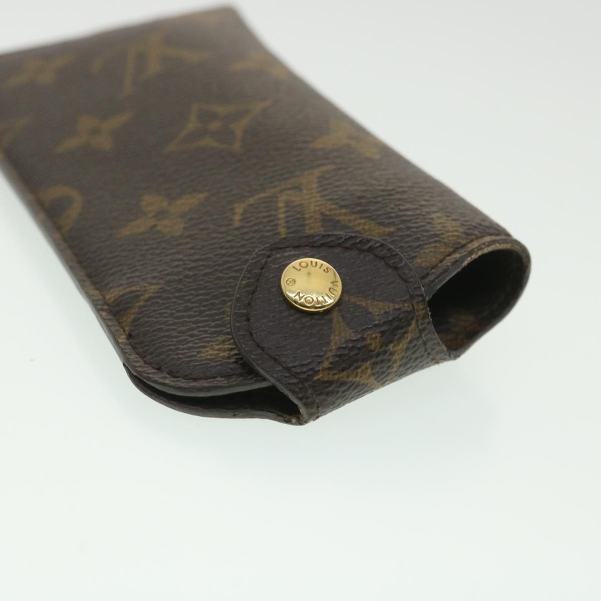 LOUIS VUITTON Monogram Etui A Lunettes PM Glasses Case M66545 LV Auth ac1504