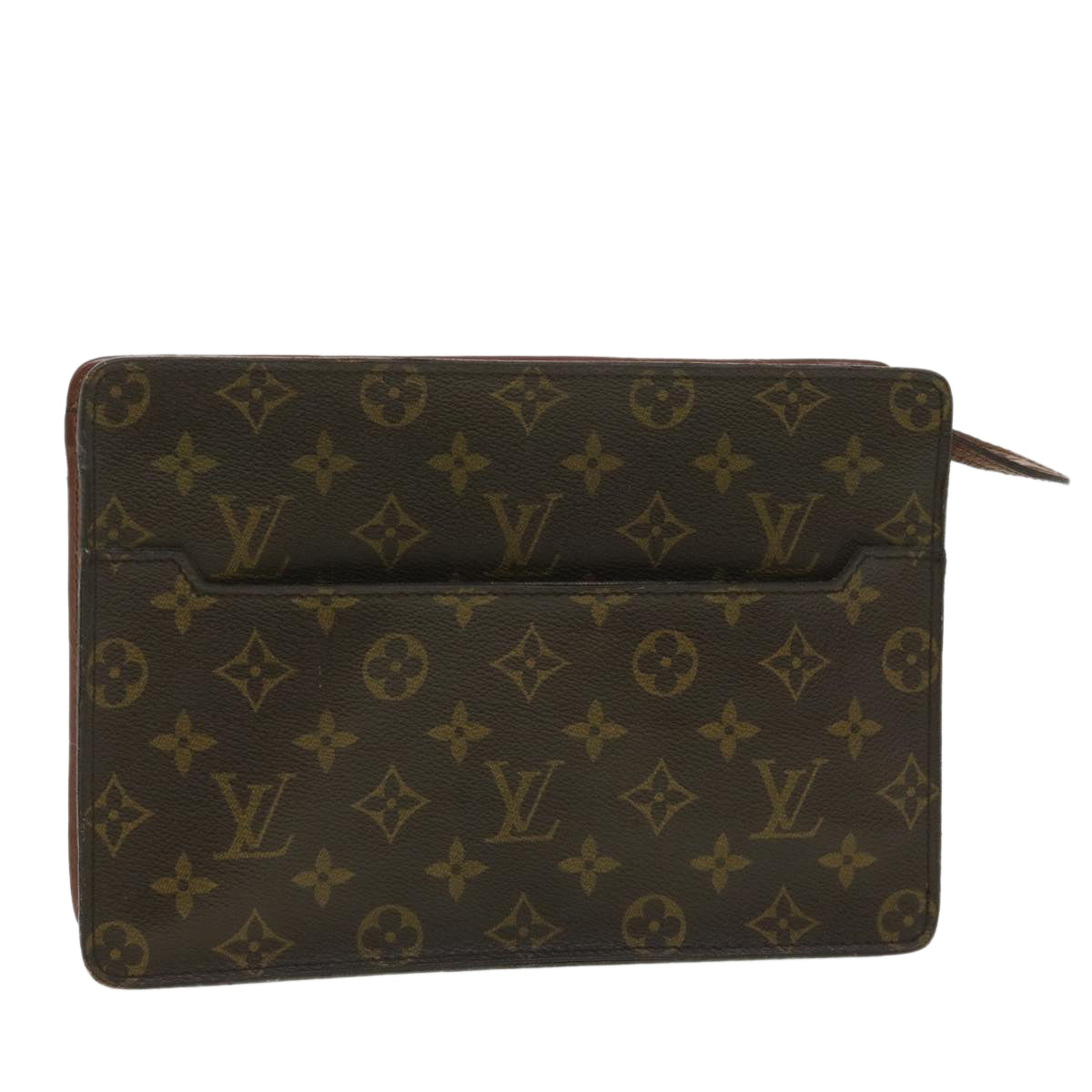 LOUIS VUITTON Monogram Pochette Homme Clutch Bag M51795 LV Auth ac1513