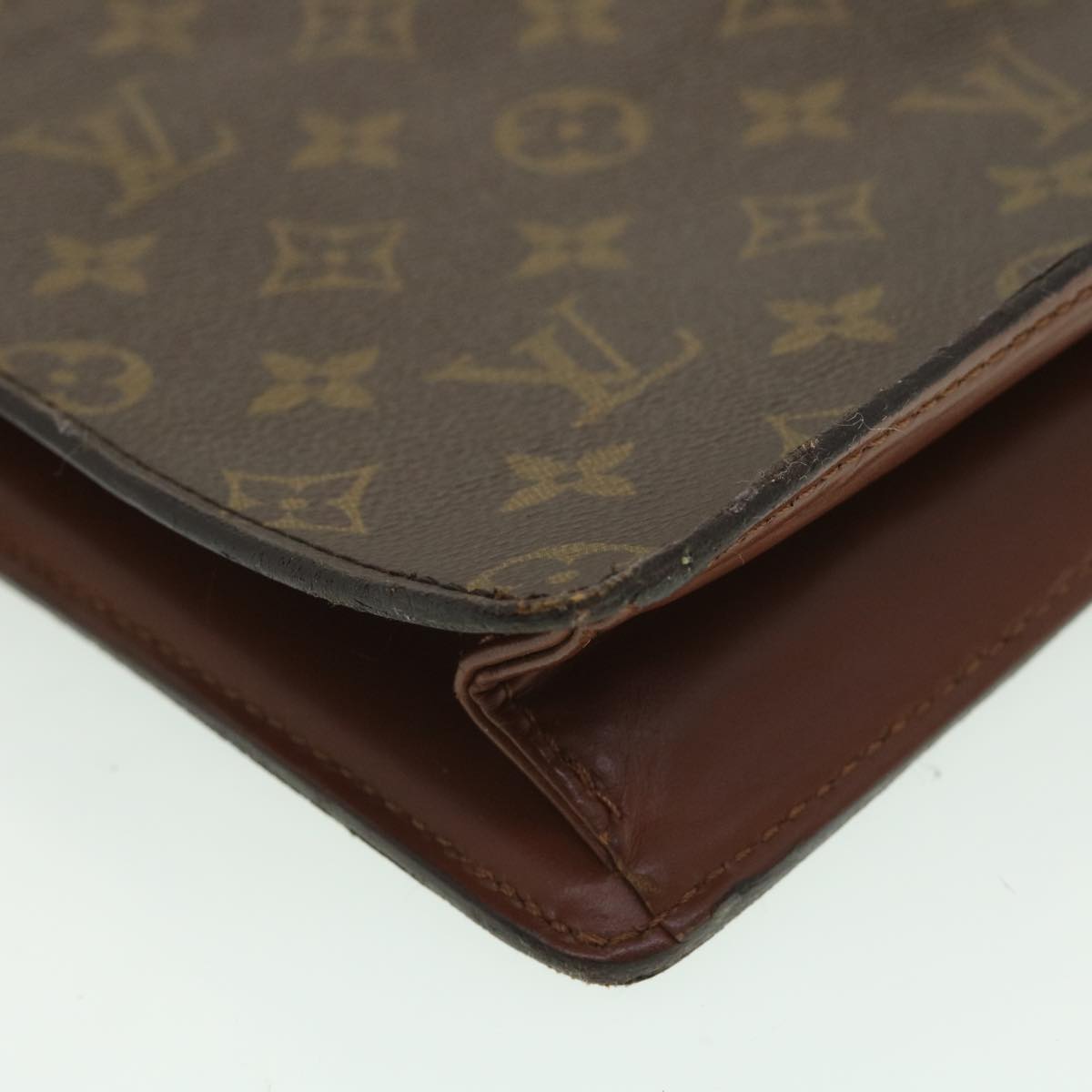 LOUIS VUITTON Monogram Pochette Homme Clutch Bag M51795 LV Auth ac1513