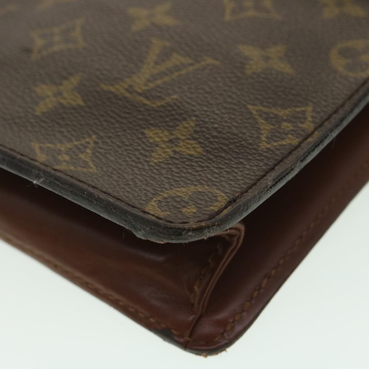 LOUIS VUITTON Monogram Pochette Homme Clutch Bag M51795 LV Auth ac1513