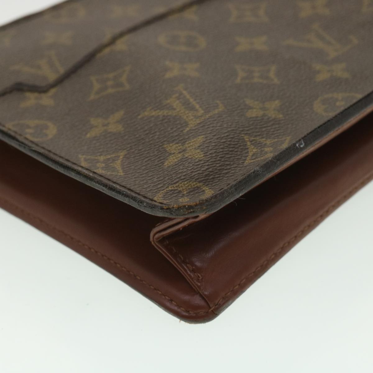 LOUIS VUITTON Monogram Pochette Homme Clutch Bag M51795 LV Auth ac1513