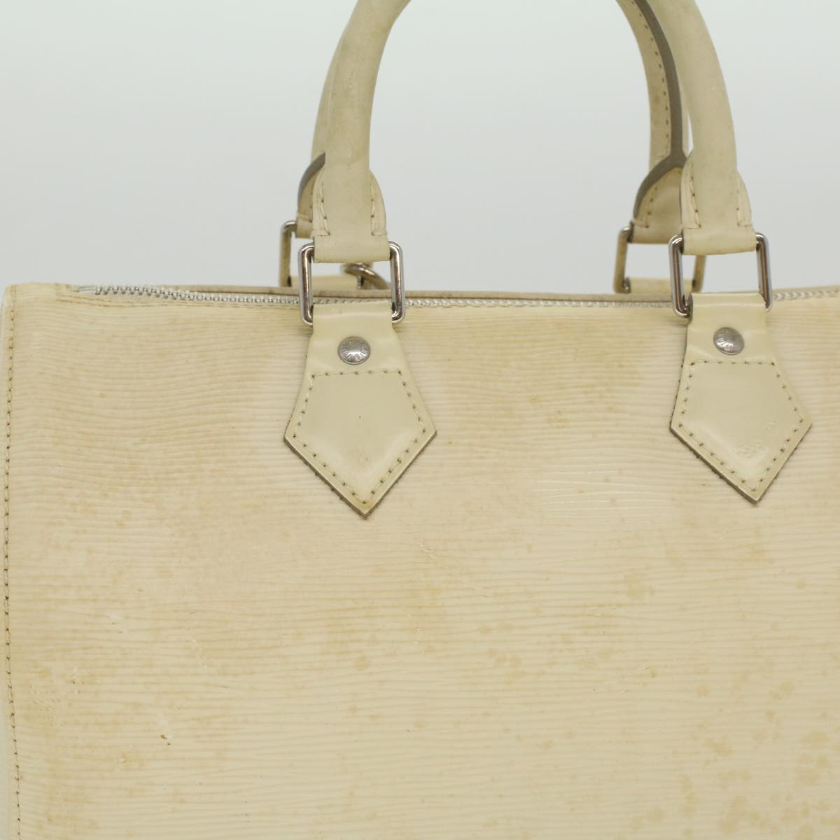 LOUIS VUITTON Epi Speedy 25 Hand Bag Ivory M5923J LV Auth ac1525