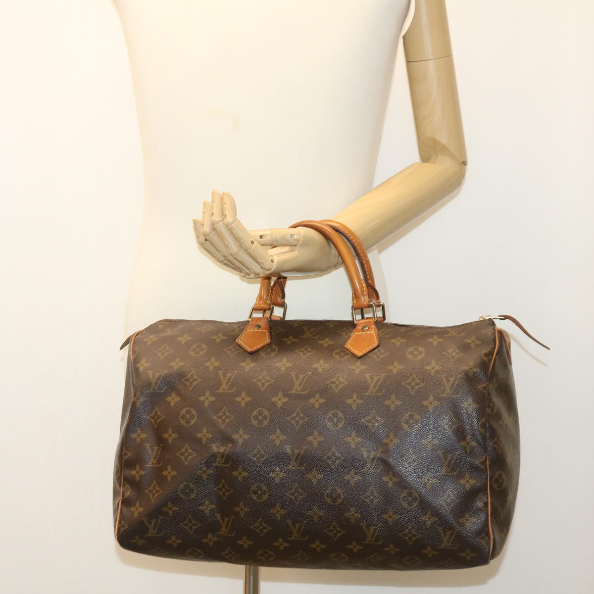 LOUIS VUITTON Monogram Speedy 40 Hand Bag M41522 LV Auth ac1552