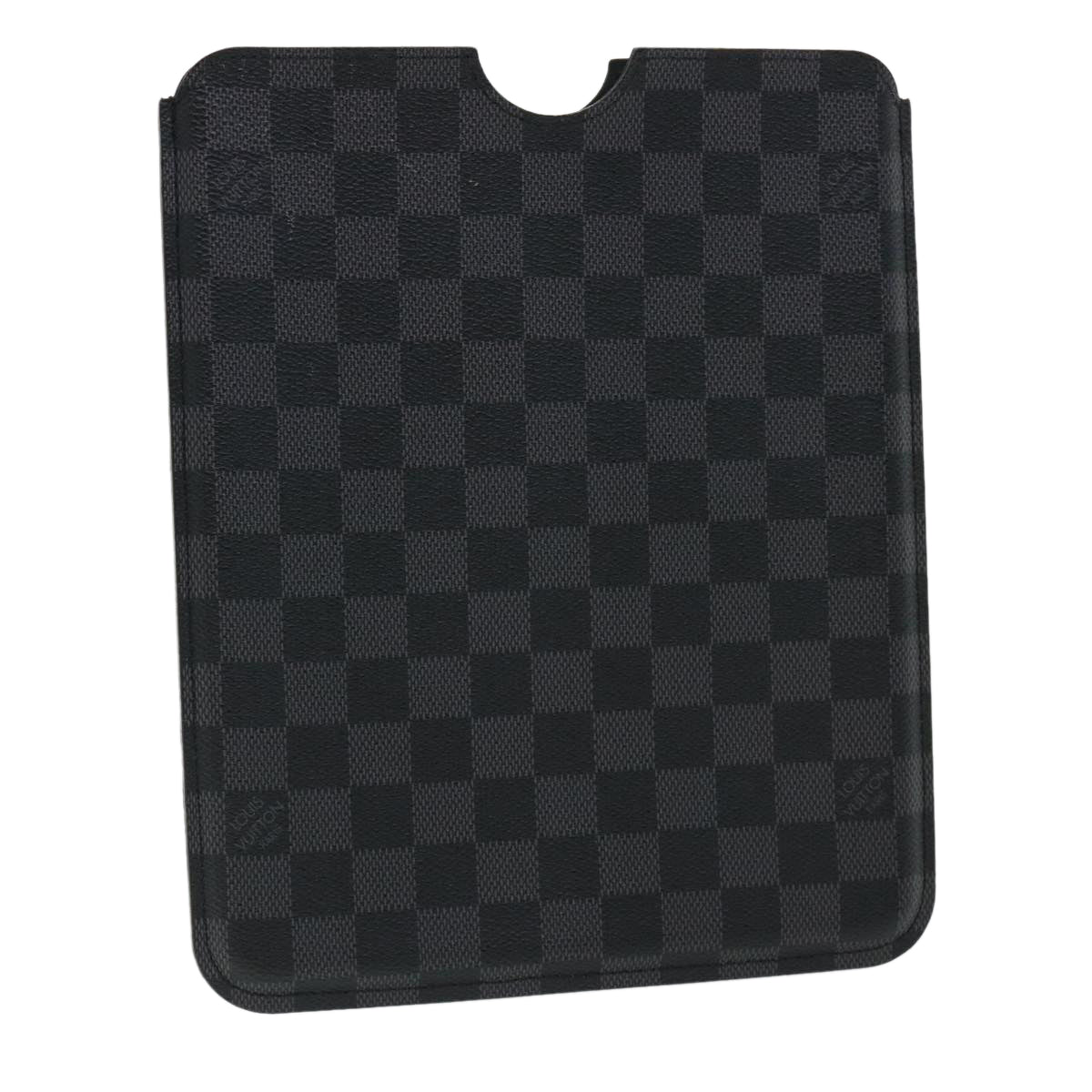 LOUIS VUITTON Damier Graphite iPad Case N63105 LV Auth ac1576