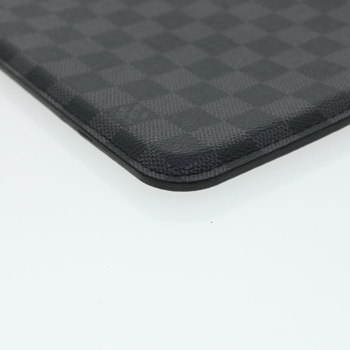 LOUIS VUITTON Damier Graphite iPad Case N63105 LV Auth ac1576