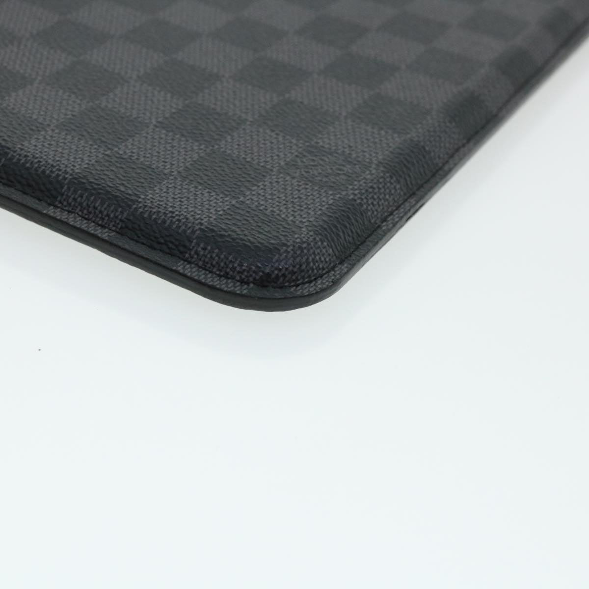 LOUIS VUITTON Damier Graphite iPad Case N63105 LV Auth ac1576