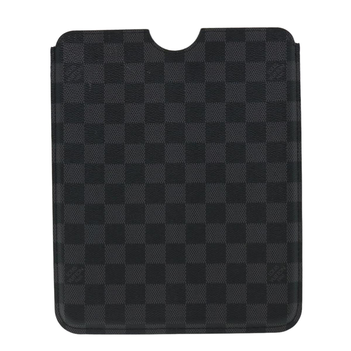 LOUIS VUITTON Damier Graphite iPad Case N63105 LV Auth ac1576