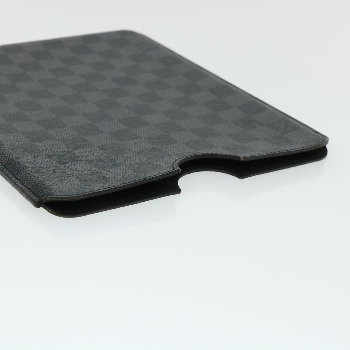 LOUIS VUITTON Damier Graphite iPad Case N63105 LV Auth ac1576