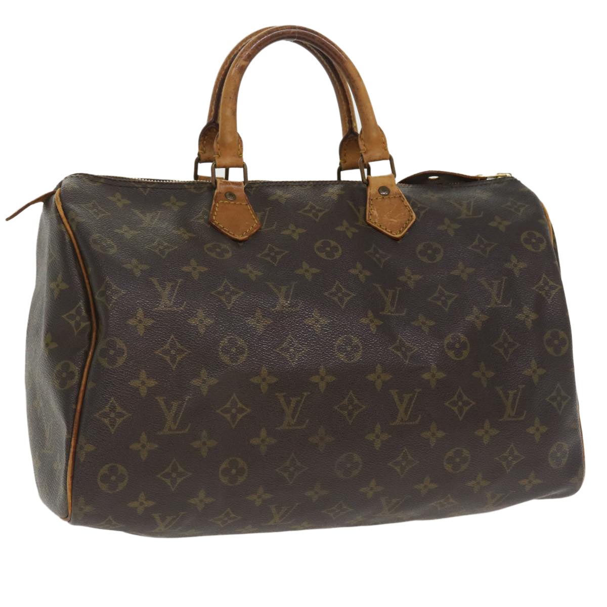 LOUIS VUITTON Monogram Speedy 35 Hand Bag M41524 LV Auth ac1621