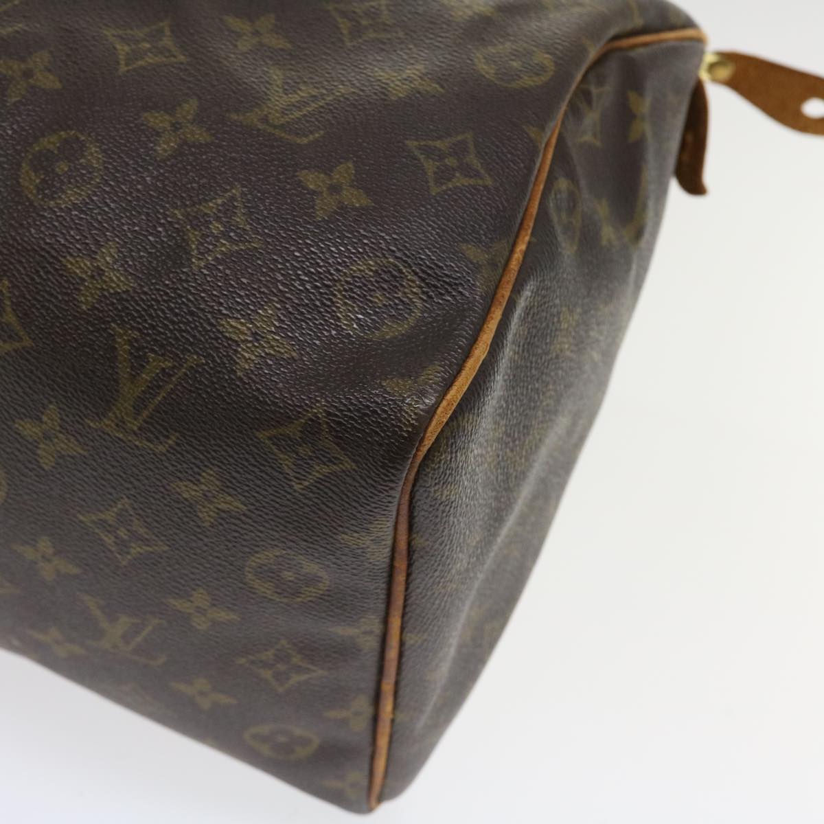 LOUIS VUITTON Monogram Speedy 35 Hand Bag M41524 LV Auth ac1621