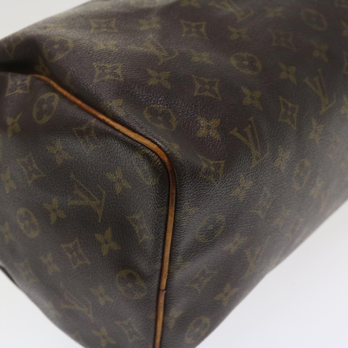 LOUIS VUITTON Monogram Speedy 35 Hand Bag M41524 LV Auth ac1621