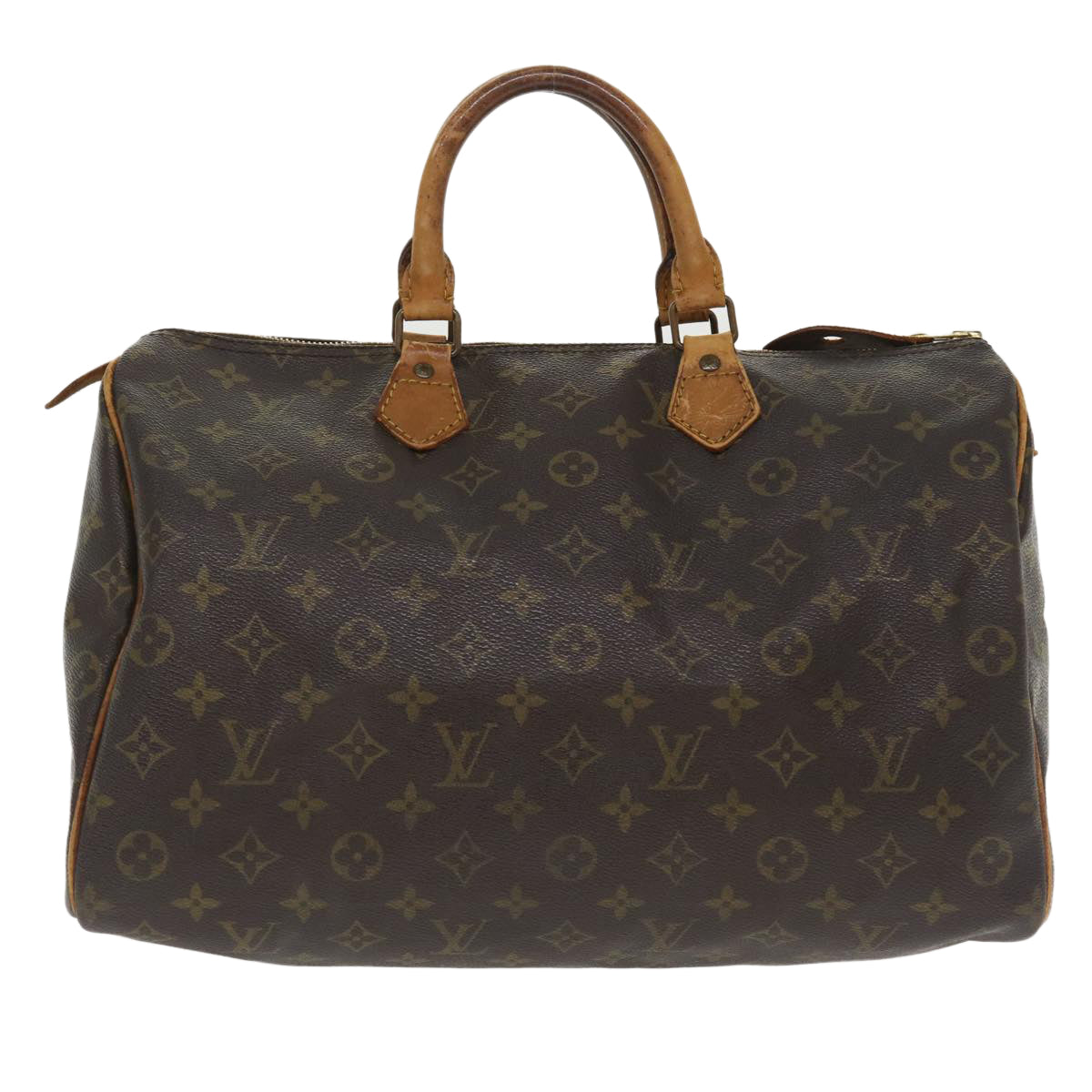 LOUIS VUITTON Monogram Speedy 35 Hand Bag M41524 LV Auth ac1621