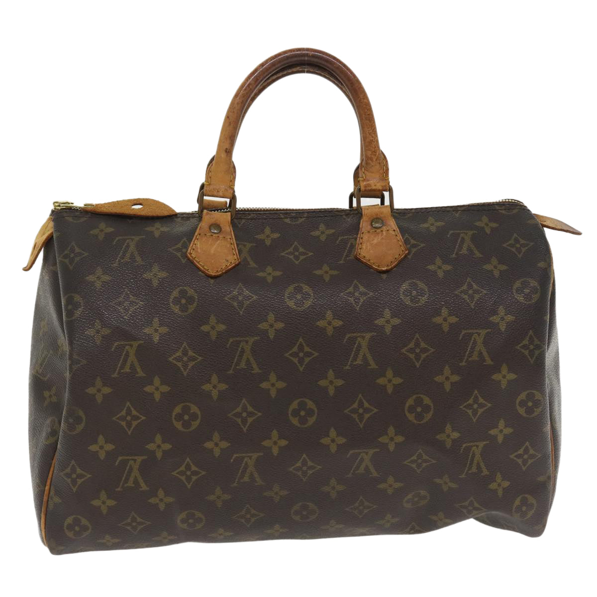 LOUIS VUITTON Monogram Speedy 35 Hand Bag M41524 LV Auth ac1621 - 0