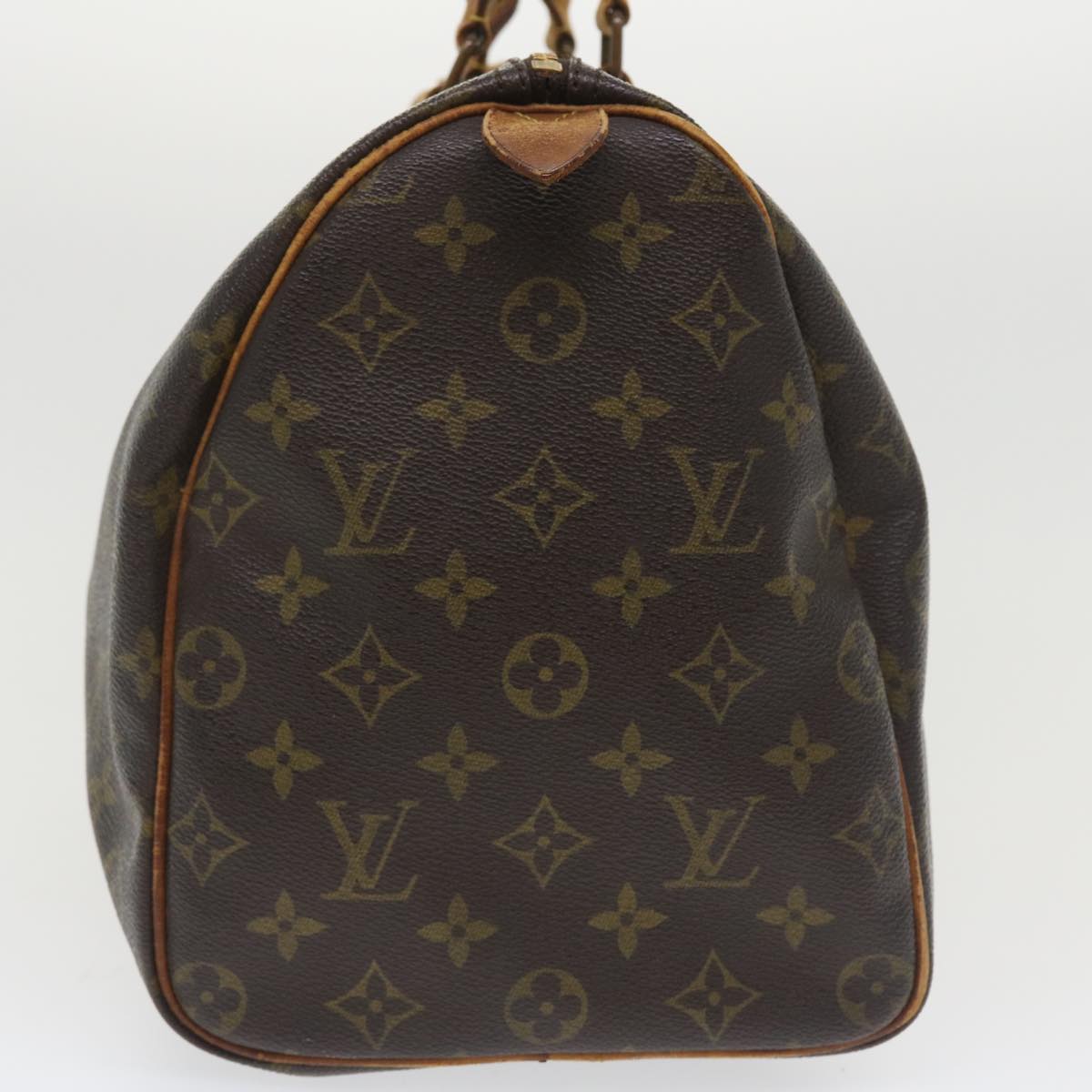 LOUIS VUITTON Monogram Speedy 35 Hand Bag M41524 LV Auth ac1621