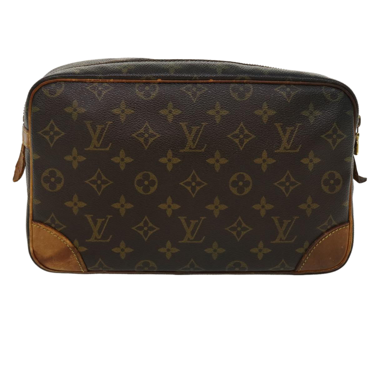 LOUIS VUITTON Monogram Compiegne 28 Clutch Bag M51845 LV Auth ac1670 - 0