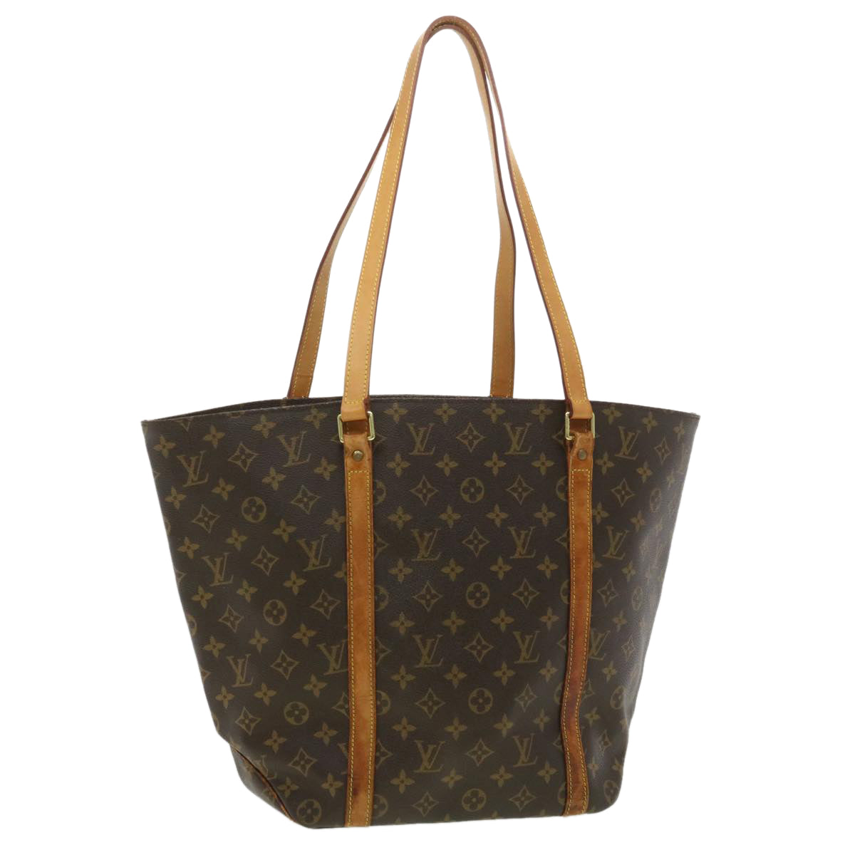 LOUIS VUITTON Monogram Sac Shopping Tote Bag M51108 LV Auth ac1711