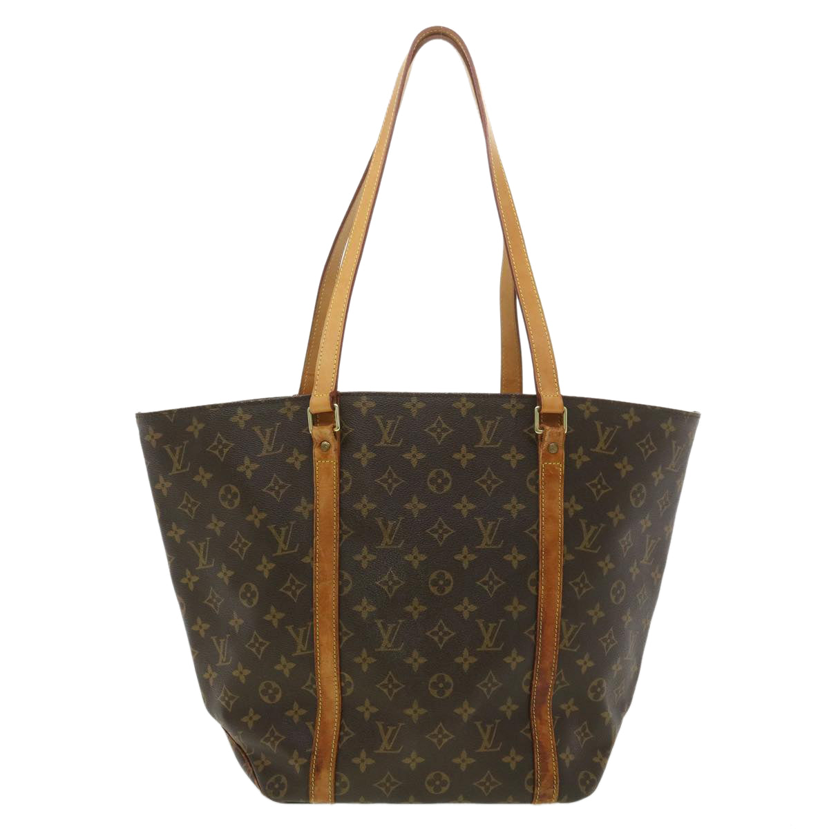 LOUIS VUITTON Monogram Sac Shopping Tote Bag M51108 LV Auth ac1711