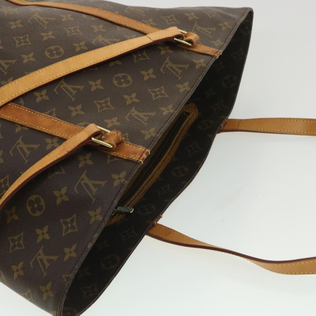 LOUIS VUITTON Monogram Sac Shopping Tote Bag M51108 LV Auth ac1711