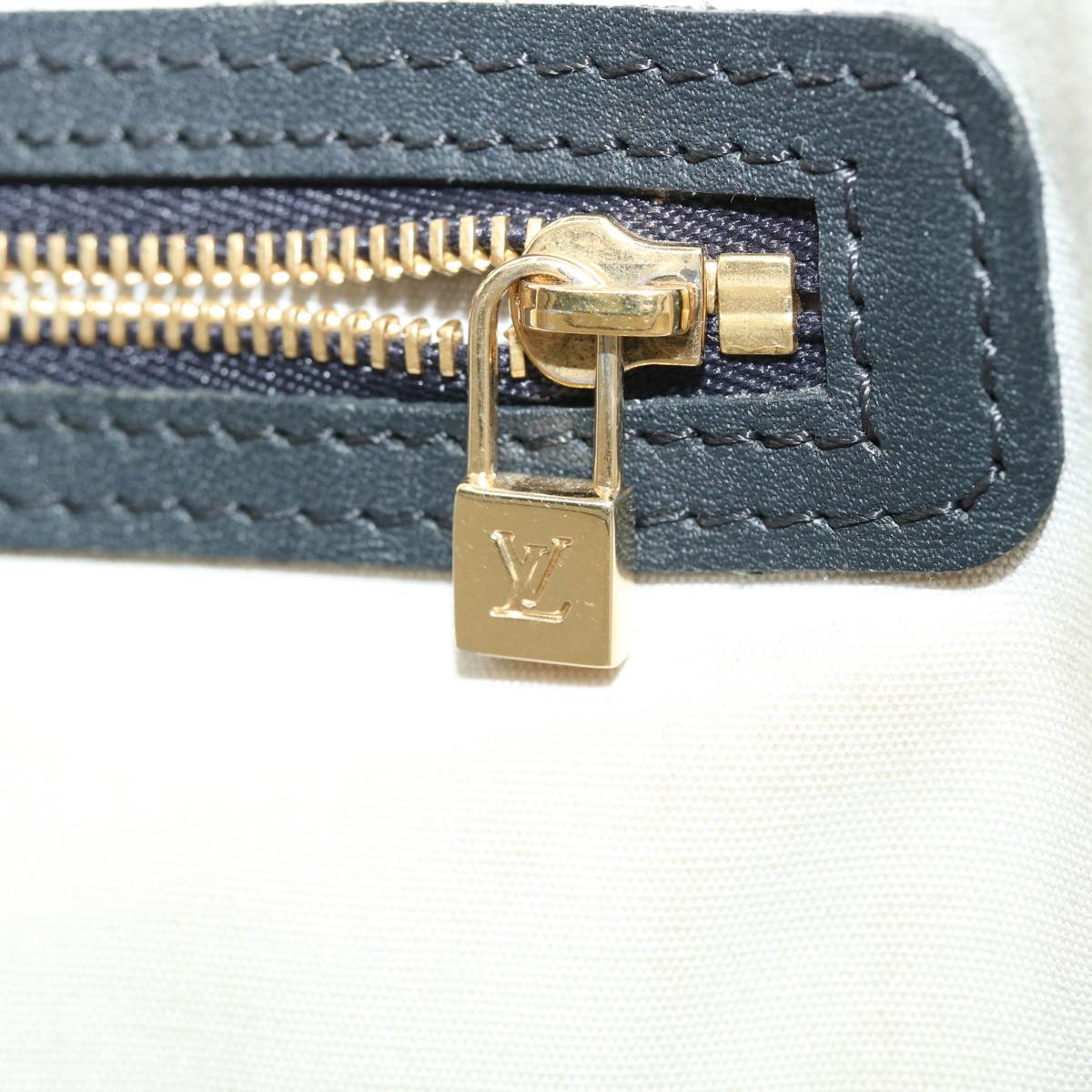 LOUIS VUITTON Monogram Mini Lucille GM Tote Bag Blue M92675 LV Auth ac1727