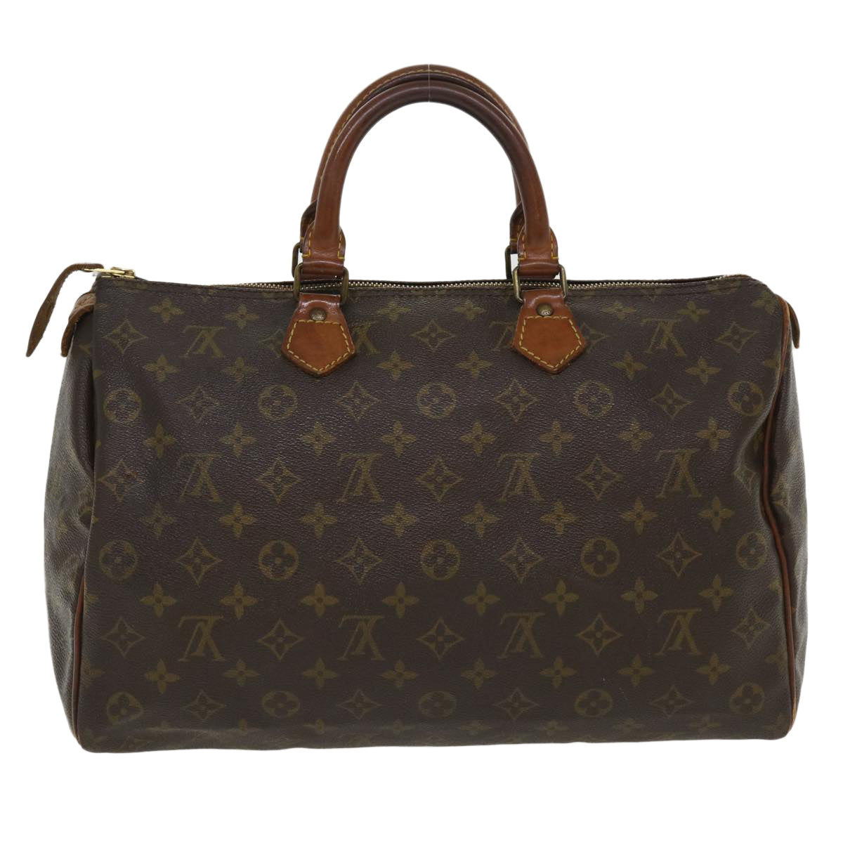 LOUIS VUITTON Monogram Speedy 35 Hand Bag M41524 LV Auth ac1731