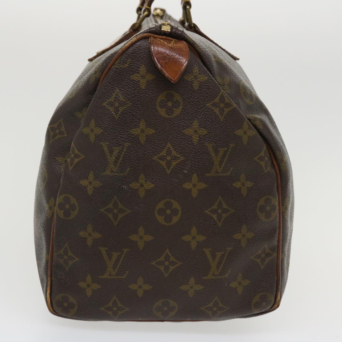 LOUIS VUITTON Monogram Speedy 35 Hand Bag M41524 LV Auth ac1731