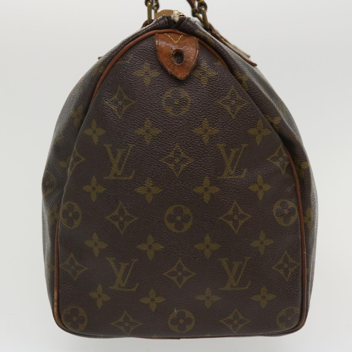 LOUIS VUITTON Monogram Speedy 35 Hand Bag M41524 LV Auth ac1731