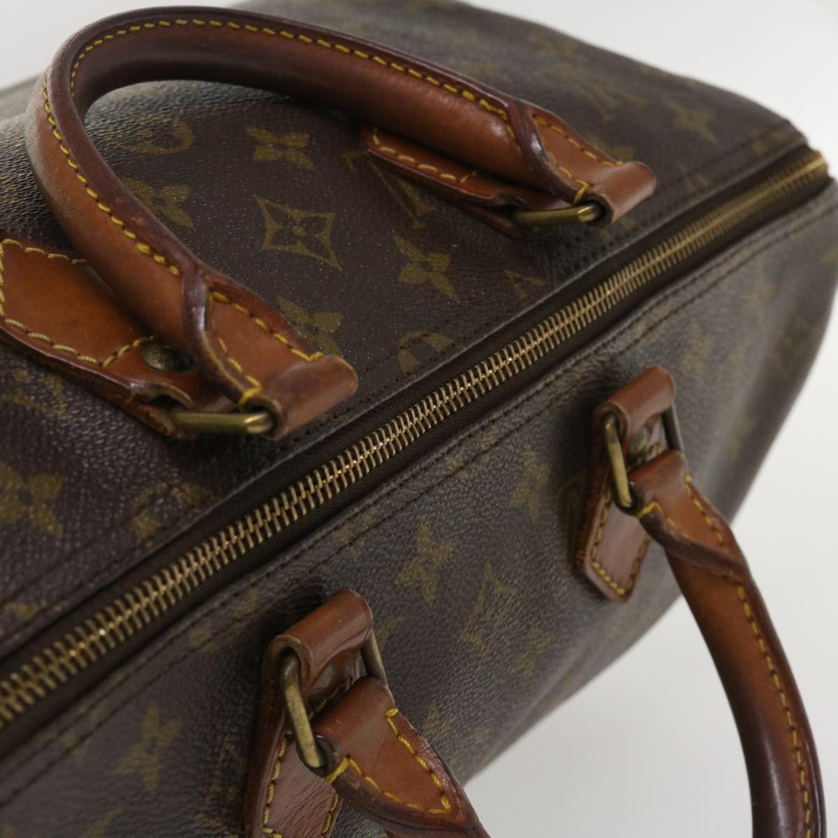 LOUIS VUITTON Monogram Speedy 35 Hand Bag M41524 LV Auth ac1731