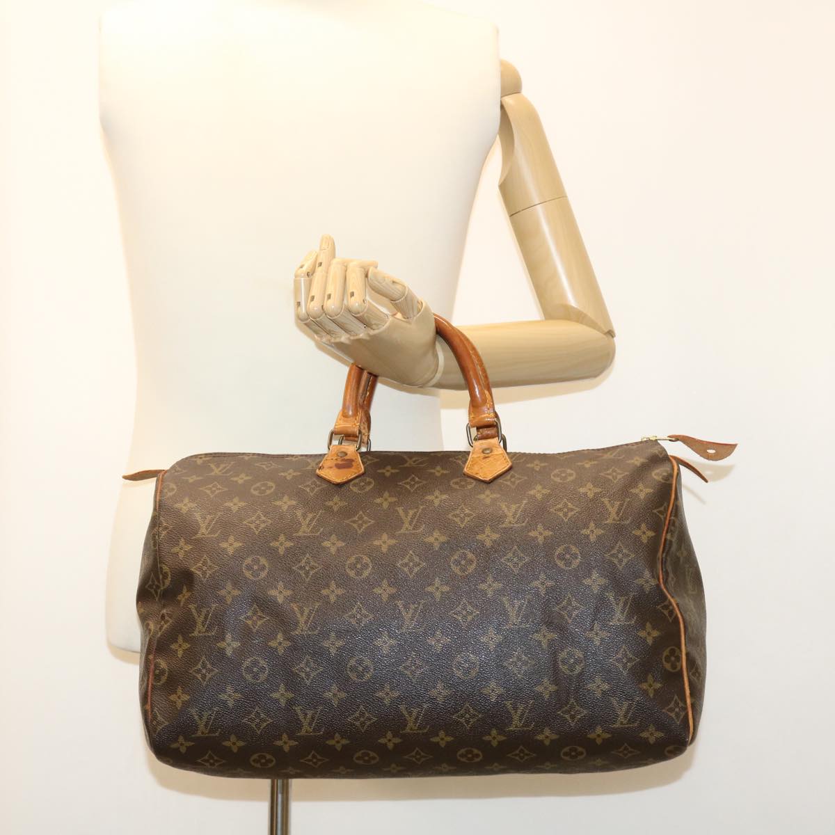 LOUIS VUITTON Monogram Speedy 40 Hand Bag M41522 LV Auth ac1732