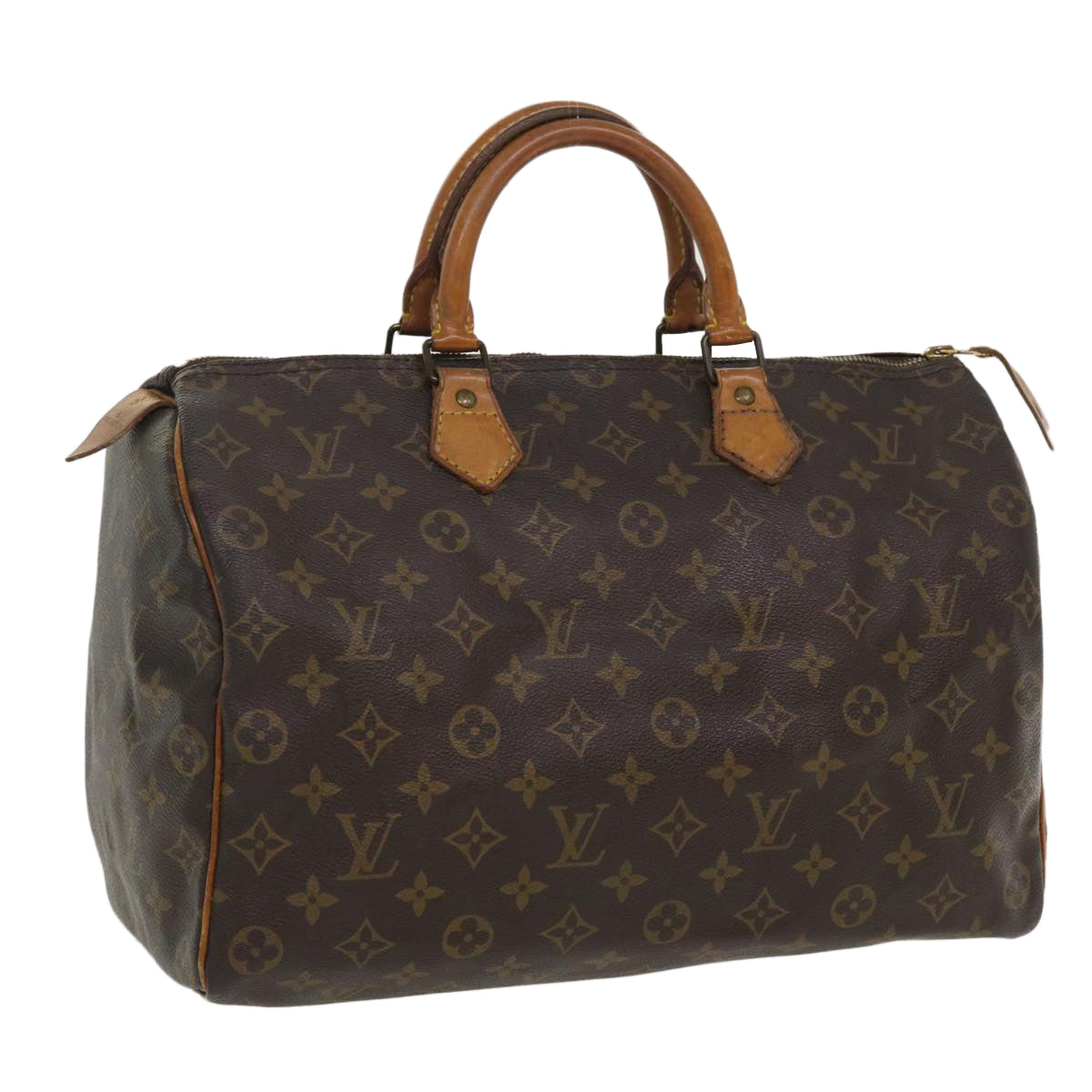 LOUIS VUITTON Monogram Speedy 35 Hand Bag M41524 LV Auth ac1733