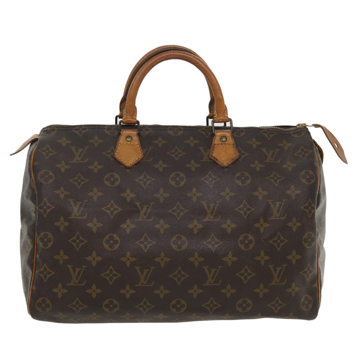 LOUIS VUITTON Monogram Speedy 35 Hand Bag M41524 LV Auth ac1733