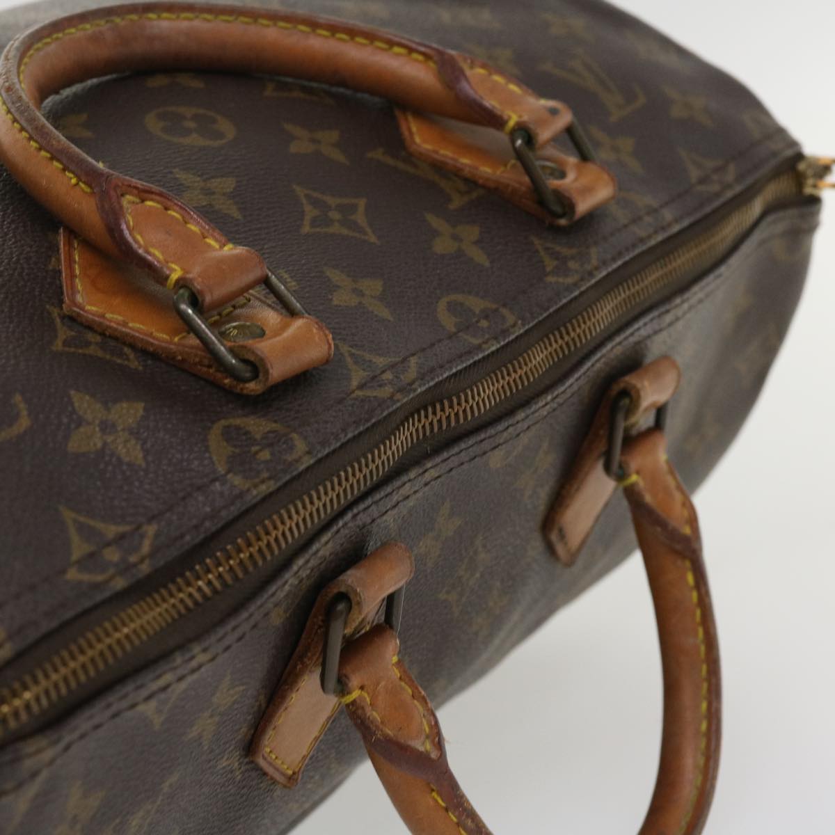 LOUIS VUITTON Monogram Speedy 35 Hand Bag M41524 LV Auth ac1733