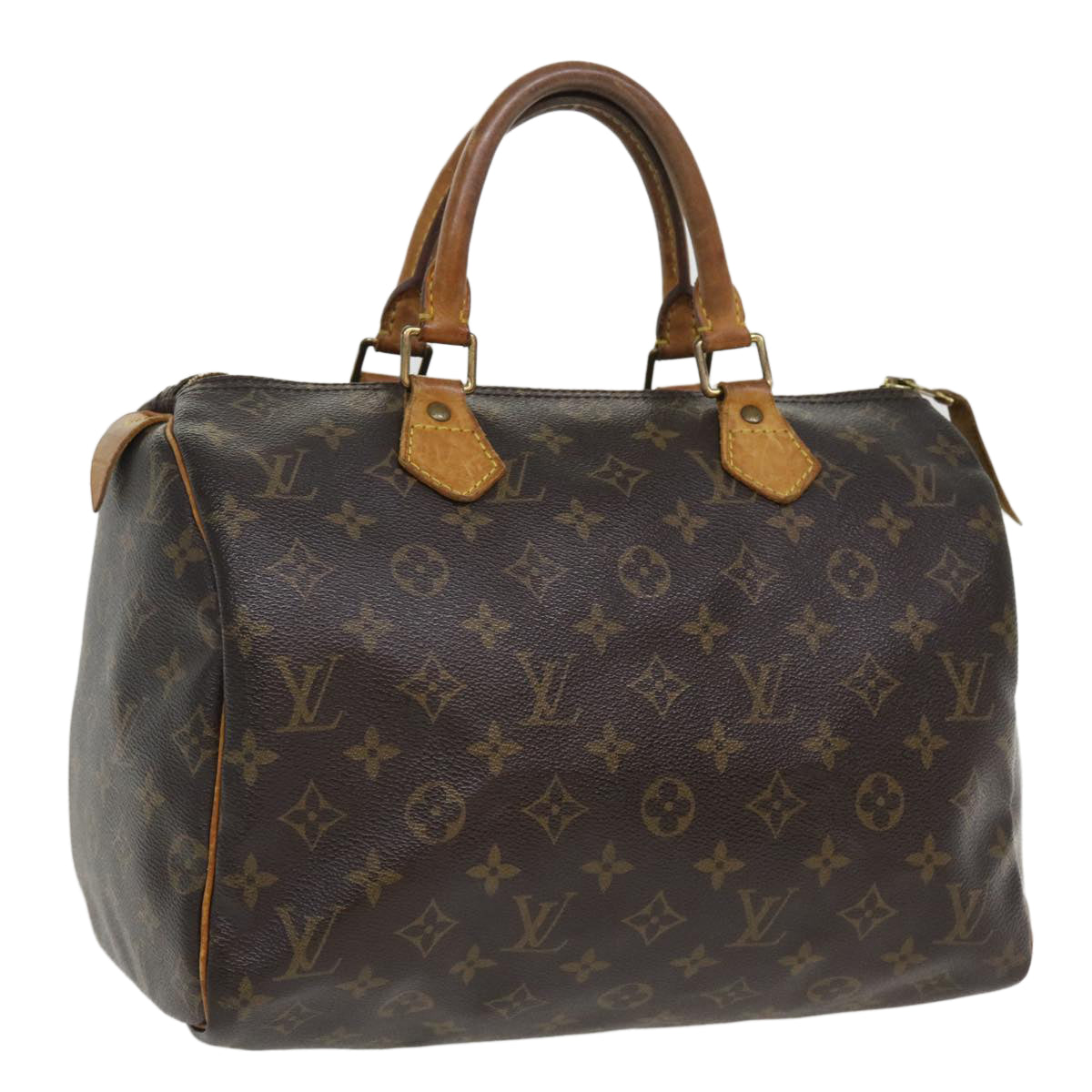 LOUIS VUITTON Monogram Speedy 30 Hand Bag M41526 LV Auth ac1735