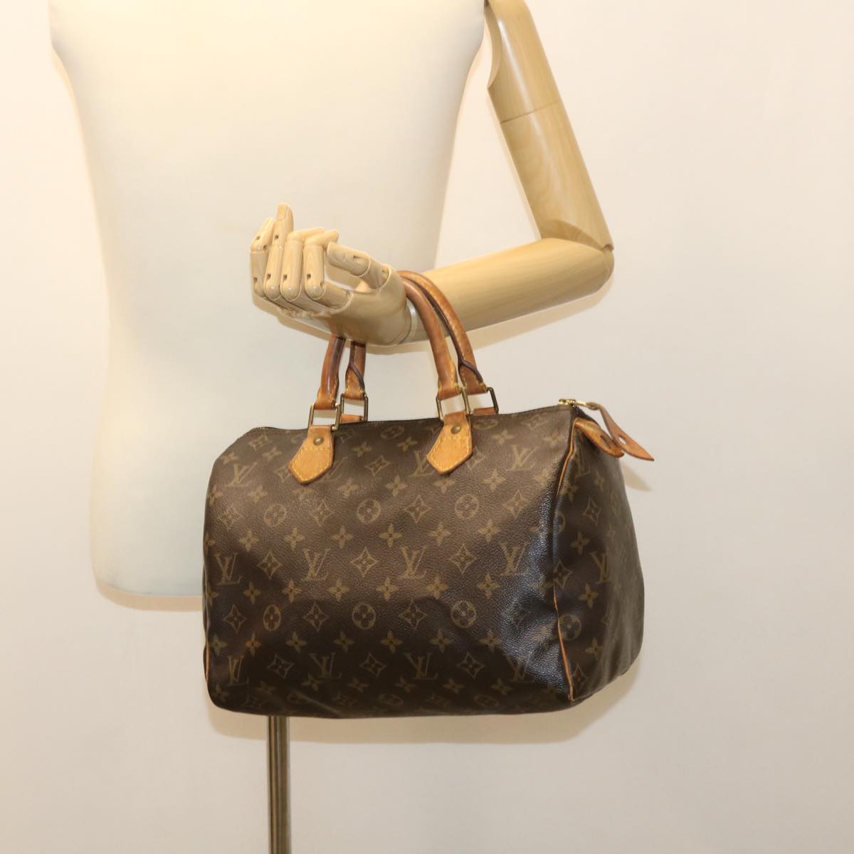 LOUIS VUITTON Monogram Speedy 30 Hand Bag M41526 LV Auth ac1735