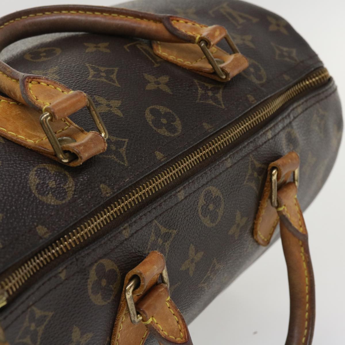 LOUIS VUITTON Monogram Speedy 30 Hand Bag M41526 LV Auth ac1735