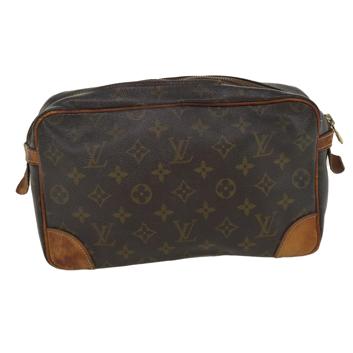 LOUIS VUITTON Monogram Compiegne 28 Clutch Bag M51845 LV Auth ac1739 - 0