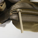 GUCCI Sherry Line Shoulder Bag Canvas Gold Auth ac1764-10
