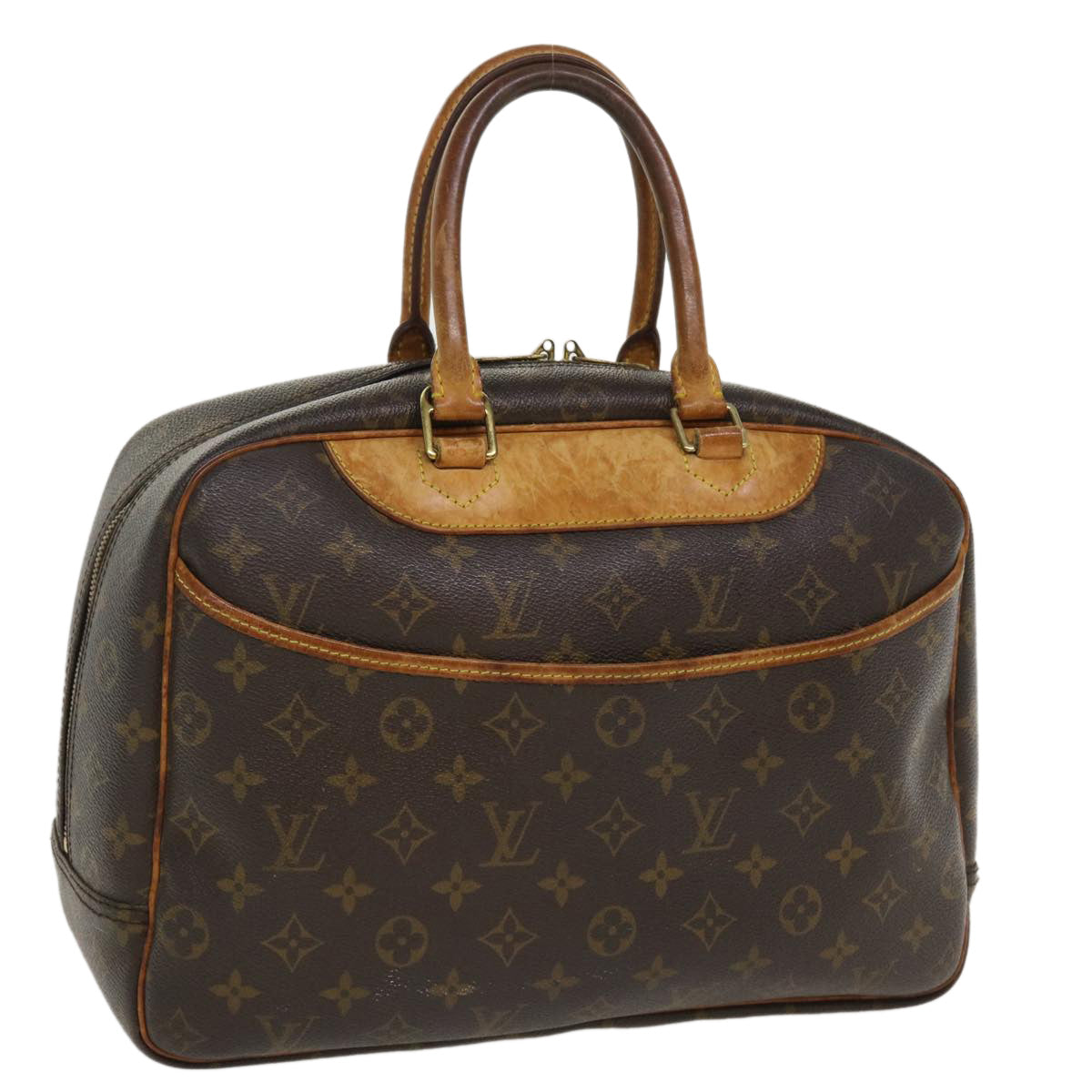 LOUIS VUITTON Monogram Deauville Hand Bag M47270 LV Auth ac1775