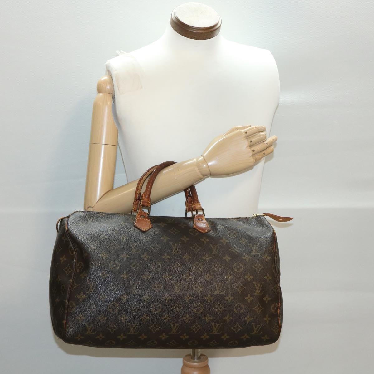 LOUIS VUITTON Monogram Speedy 40 Hand Bag M41522 LV Auth ac1781