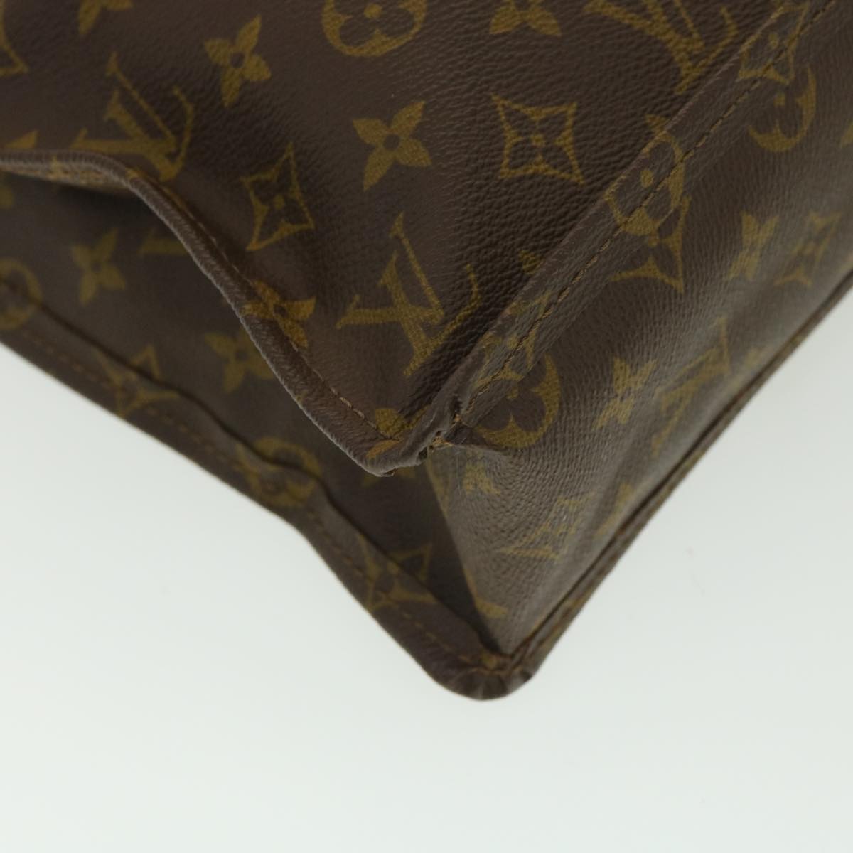 LOUIS VUITTON Monogram Sac Plat Hand Bag M51140 LV Auth ac1782