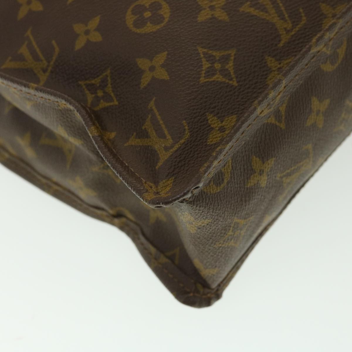 LOUIS VUITTON Monogram Sac Plat Hand Bag M51140 LV Auth ac1782