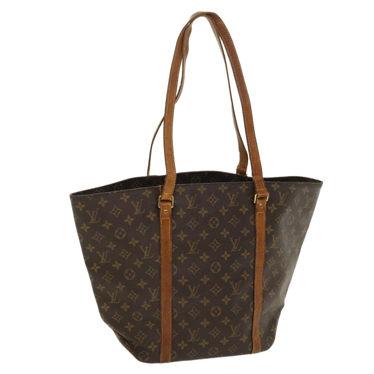 LOUIS VUITTON Monogram Sac Shopping Tote Bag M51108 LV Auth ac1783