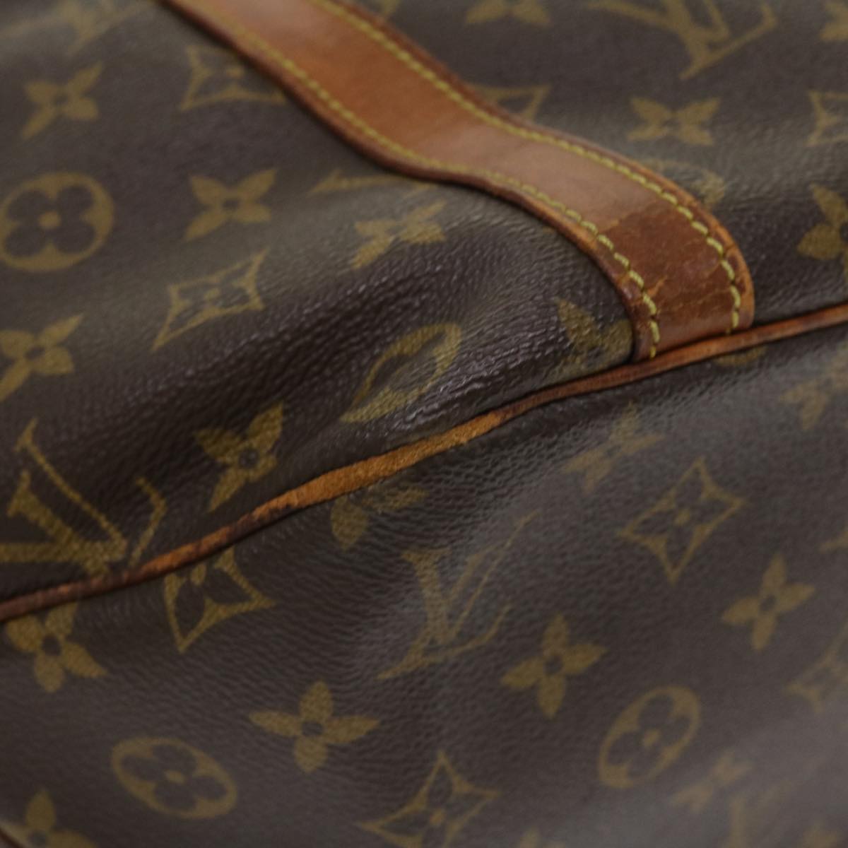 LOUIS VUITTON Monogram Sac Shopping Tote Bag M51108 LV Auth ac1783