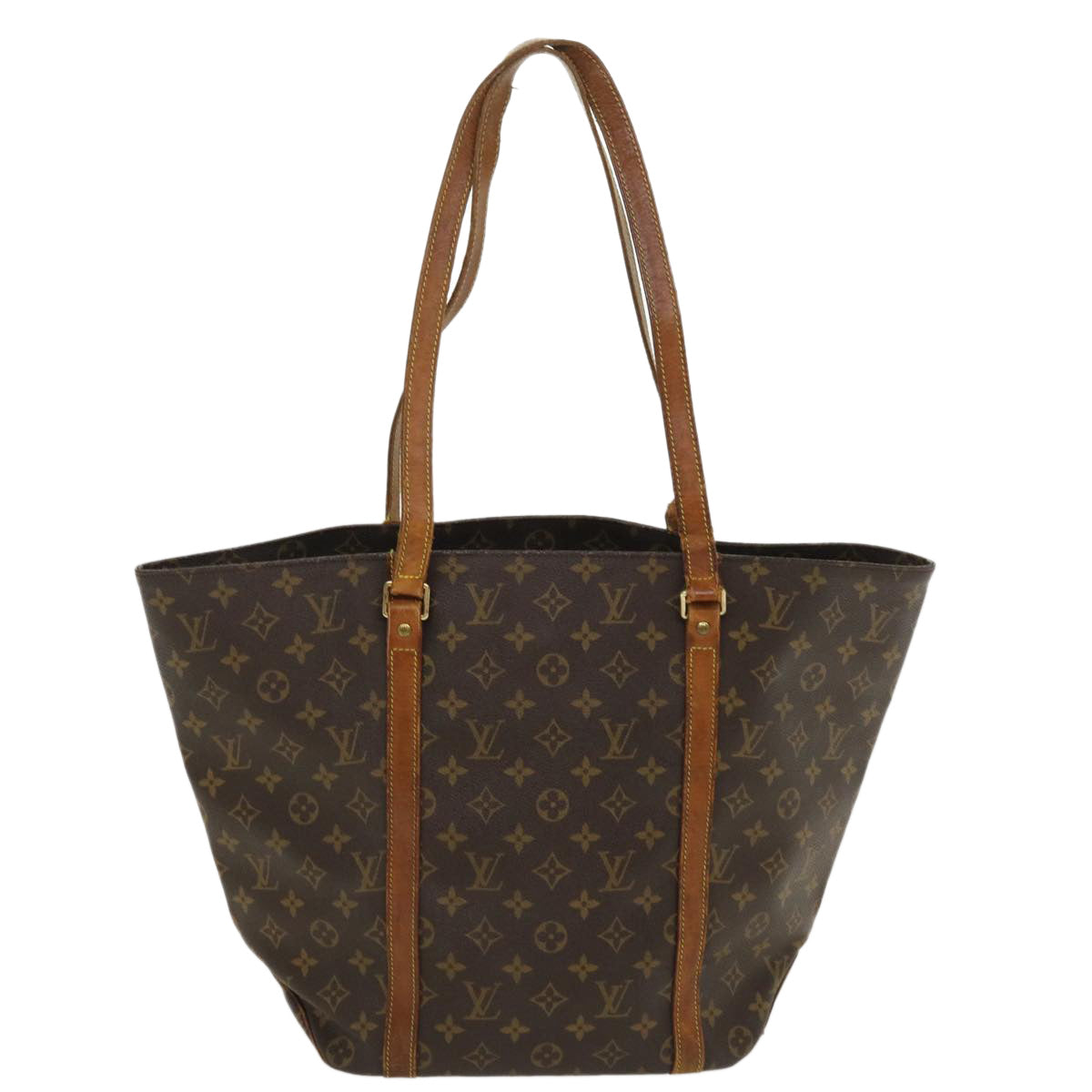 LOUIS VUITTON Monogram Sac Shopping Tote Bag M51108 LV Auth ac1783