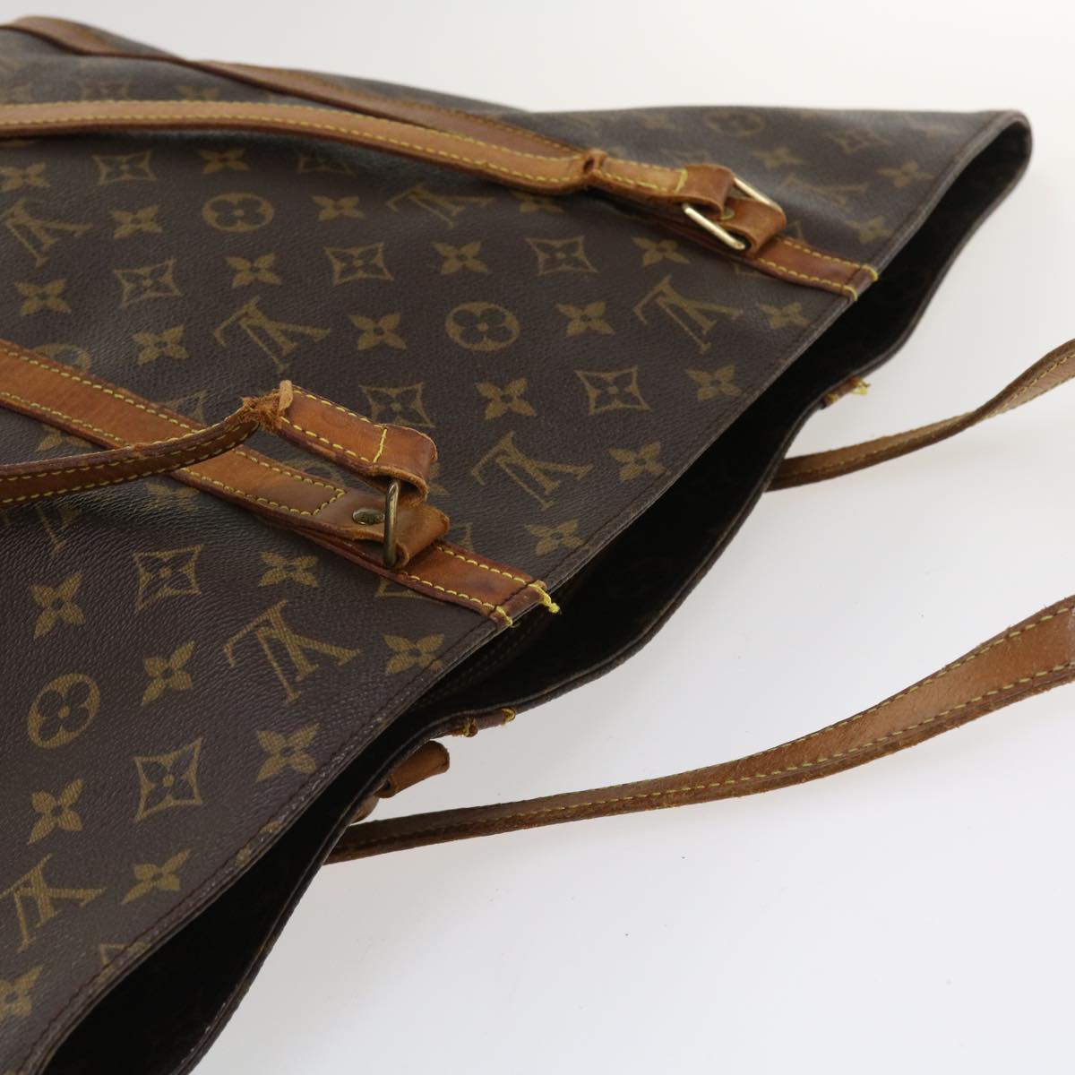 LOUIS VUITTON Monogram Sac Shopping Tote Bag M51108 LV Auth ac1783