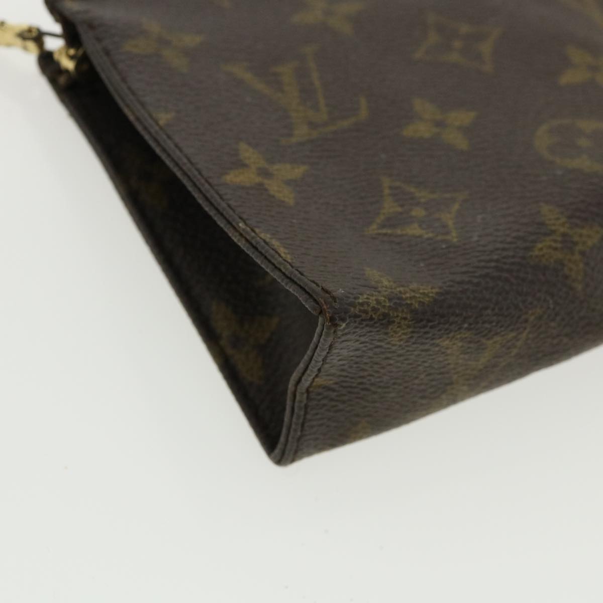 LOUIS VUITTON Monogram Poche Toilette 15 Pouch M47546 LV Auth ac1789