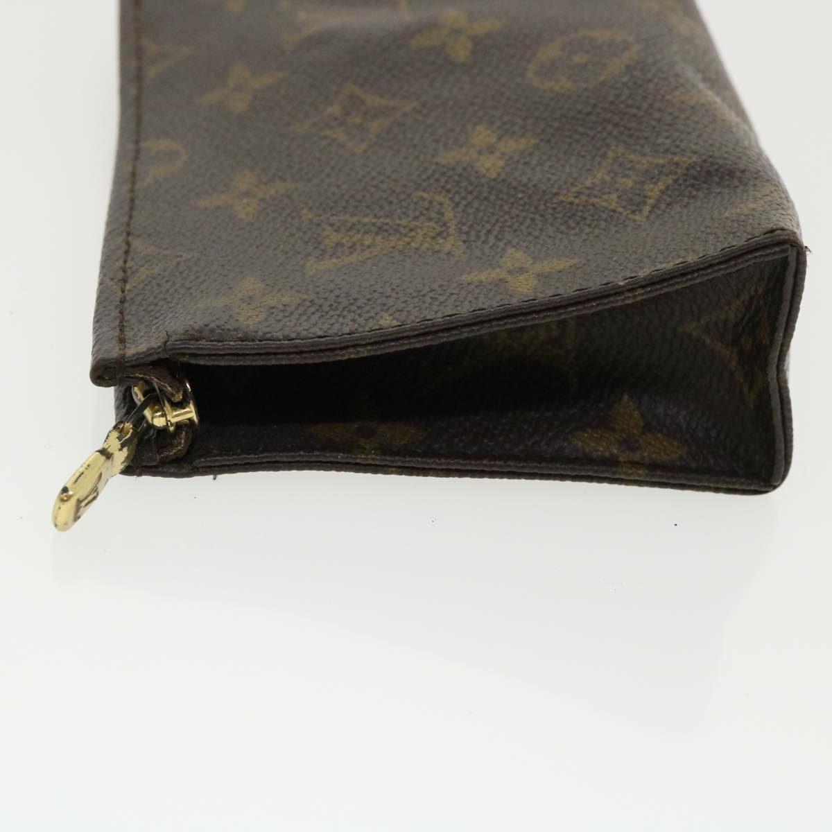 LOUIS VUITTON Monogram Poche Toilette 15 Pouch M47546 LV Auth ac1789