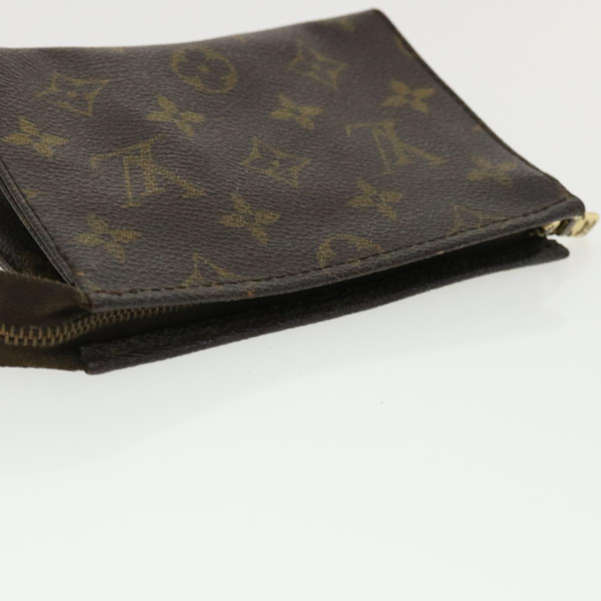 LOUIS VUITTON Monogram Poche Toilette 15 Pouch M47546 LV Auth ac1789