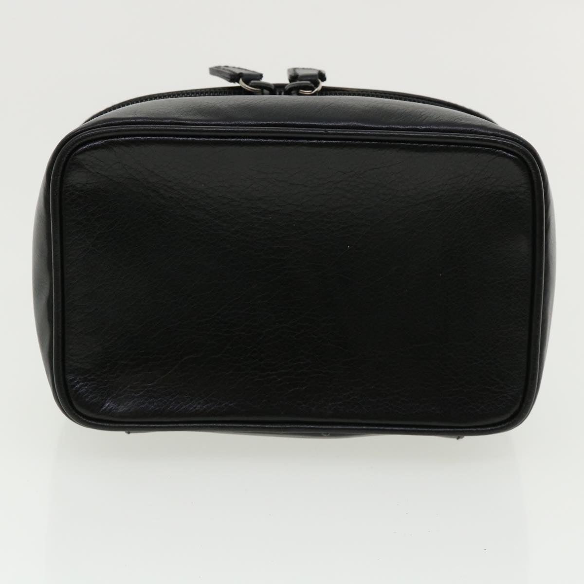 GUCCI Vanity Cosmetic Pouch Leather Black 032 270 0141 Auth ac1828