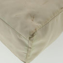 PRADA Shoulder Bag Nylon Beige Auth ac1841-14