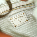 PRADA Shoulder Bag Nylon Beige Auth ac1841-17